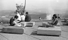 Universidad de Haifa. Vista hacia el norte del Valle de Zvulun, 1968