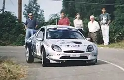 Daniel Alonso en el Rally de Avilés 1999.