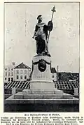 Estatua de Borussia que estuvo en Memel (actual Klaipėda).