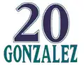 Luis González (OF). Retirado el 7 de agosto de 2010.