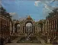Fuente monumental o Jardín rococó, Francesco Battaglioli.