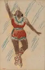 Edgar Degas, Estudio para Señorita Lala en el Circo Fernando, 1879. Pastel sobre papel, 48,6 cm × 31,8 cm. Colección del Speed Art Museum, Louisville, legado de la Señora Blackmore Wheeler.