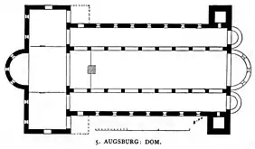 Planta de la catedral de Augsburgo