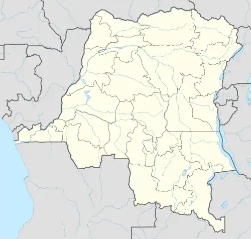 Mbandaka ubicada en República Democrática del Congo