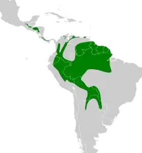 Distribución geográfica del trepatroncos variable.