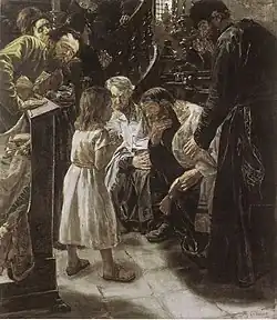 Max Liebermann, Jesús de doce años en el Templo, 1879. Hamburger Kunsthalle