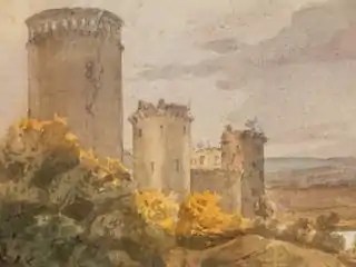 Aquarelle sur traits à la mine de plomb,publiée vers 1820.