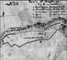 Feliciano Miguez Mapa del Reino de Galicia. Detalle Fuerte de San Fernando 1763