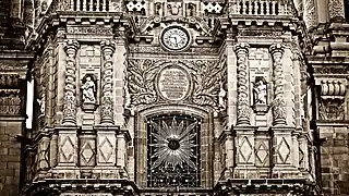 Detalle de la fachada.