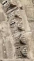 Detalle de los arcos de la portada, Iglesia del Espiritu Santo, Miranda de Ebro.