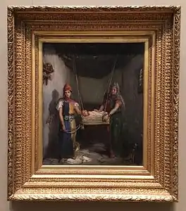 Deux jeunes juives de Constantine berçant un enfant par Théodore Chassériau.