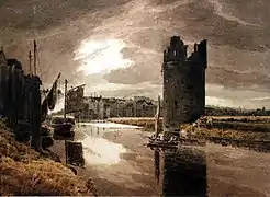 The Devil's Tower near King Street Gates – Evening (sin fecha), Norfolk Museums Collections