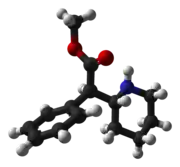 Dexmetilfenidato: modelo tridimensional de la molécula