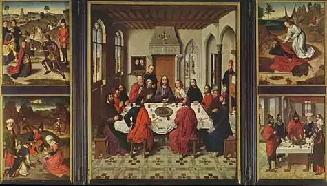 Tríptico La Última Cena, de Dirk Bouts (1464-1467, primitivos flamencos).