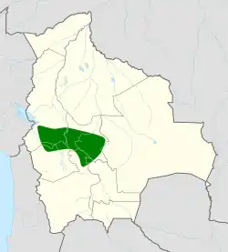 Distribución geográfica del pinchaflor carbonero.