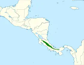 Distribución geográfica del pinchaflor plomizo.