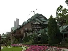 Frente exterior de Disney's Wilderness Lodge