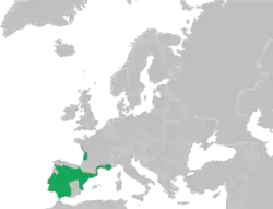 Distribución de Pelobates cultripes