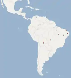 Distribución de H. diaphanopterus