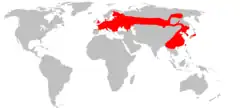 Distribución de Micromys minutus