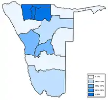 Distribution of Oshiwambo in Namibia.png