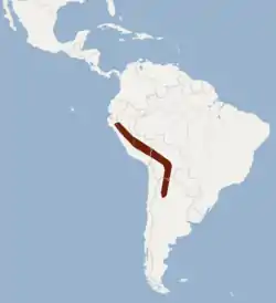 Distribución de S. oporaphilum