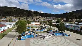 Plano de la ciudad de Rondos visto desde el edificio de la municipalidad.