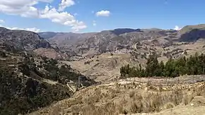 Vista de la parte noroeste del distrito de San Francisco de Asís, desde el vía hacia la ciudad de Rondos.