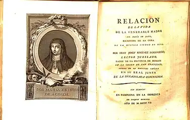 Vida de la "venerable madre sor María de Jesús" (1807)