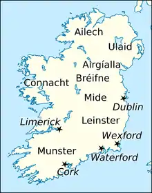 Map of Ireland