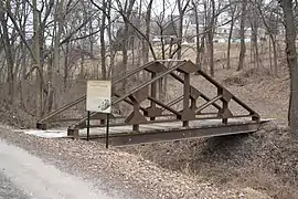 Puente en Troy, Kansas. Listado en el National Register of Historic Places.