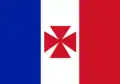 Bandera del Protectorado francés de Wallis y Futuna (Uvea) (1860-1886)