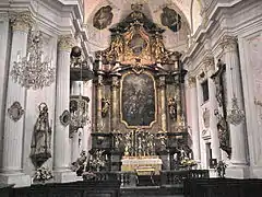 Interior de la iglesia de la Santísima Trinidad en Múnich