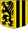 Escudo de armas de Dresden, capital del estado federado de Sajonia, en 1309.