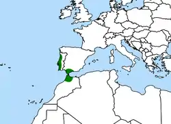 Distribución  de Drosophyllum lusitanicum