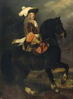 Luís José de Borbón, el duque de Vendôme en campaña, 1706.