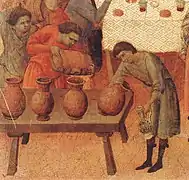 Temple sobre madera, pintado hacia 1308/1311, por Duccio di Buoninsegna.
