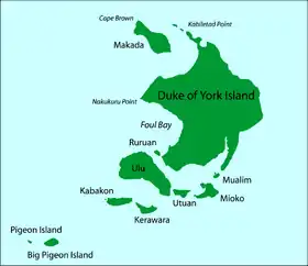 Mapa de las islas