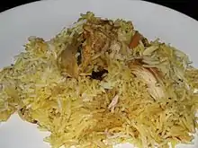 Chicken Dum Biryani es uno de los manjares de Awadh.