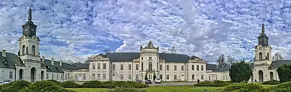 Palacio en Radzyniu Podlaskim (1685-1709), obra de Jakub Fontana reconstruido en los años 1750-1759 en estilo rococó