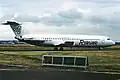 El avion involucrado en el accidente fotografiado en junio de 1989.