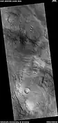 Terreno festoneado, visto por HiRISE bajo el programa HiWish