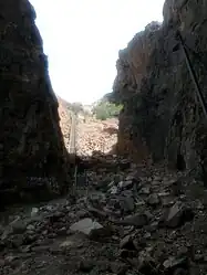 Lugar donde estuvo emplazado el funicular, donde hoy se creó una escalera que dirige a un mirador.