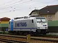 E 186 291-1 operado por METRANS Rail en Praga-Uhříněves.