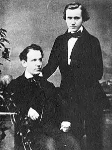 Ede Reményi y J. Brahms (1852)