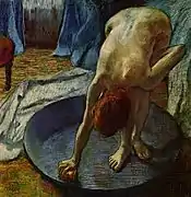 Edgar Degas, El barreño, h. 1886