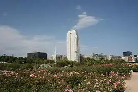 Edificio desde la distancia.