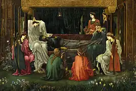 Prerrafaelismo: Burne-Jones (El último sueño de Arturo)