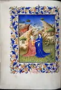 Visitación, f29v, atribuida al Maestro de Egerton