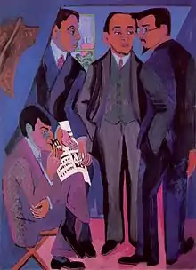 Ernst Ludwig Kirchner, Eine Künstlergemeinschaft (Un grupo de artistas), 1927